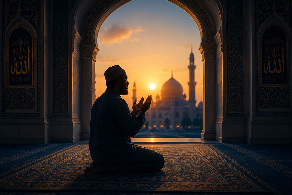 Namaz calls for a Muslim's full attention in worship.