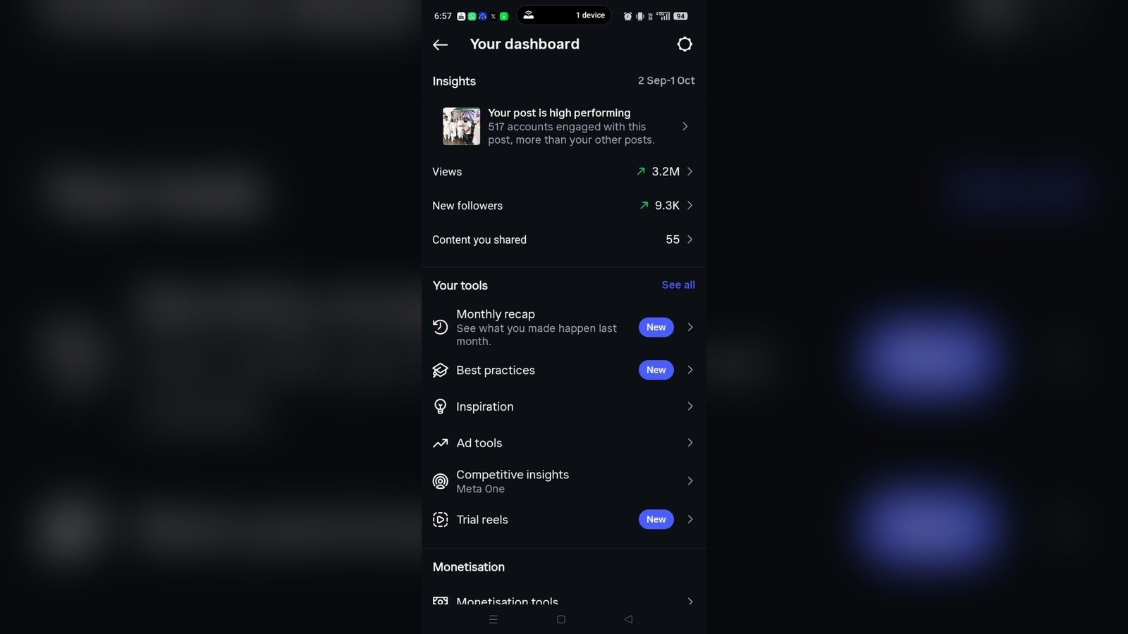 Namaz Call Blocker Instagram reels crossed 3.2 million views
